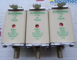 100A KNIFE EDGE FUSE LINK 500V-NH00 W/O STRIKER - SOCOMEC