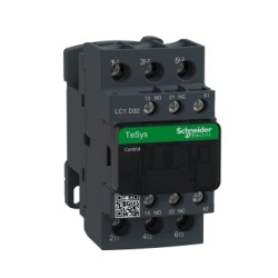 Contactor 15KW, 400V, 32A (AC3), 50A (AC1), 3P+1NO/1NC, 110V AC Coil PTCTR - Schneider Electric