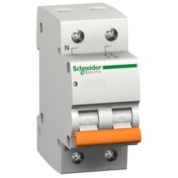 Domae MCB,10A,2P,C,6KA HDFDB - Schneider Electric