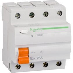 Domae RCCB,25 A 30mA AC 4P HDFDA - Schneider Electric