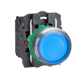 Illuminated pushbutton, blue, 230VAC IDSIG - Schneider Electric