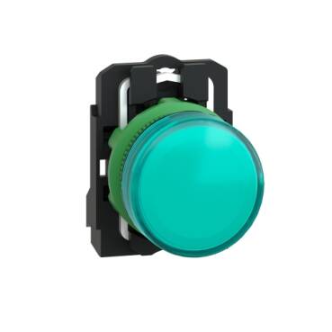 Pilot light, complete, 110-120V, Green IDSIG - 1