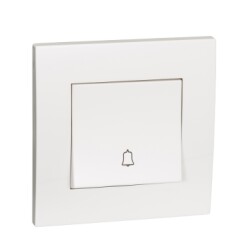Schneider Electric 10A 250V Bell Press Switch with Bell Icon - Schneider Electric