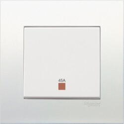 Schneider Electric 45A 250V Double Pole Switch with Neon - Schneider Electric