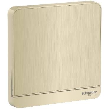 Schneider Electric AvatarOn, switch, 16AX, 250V, 2 way, Metal Gold Hairline - 1