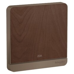 Schneider Electric AvatarOn Wood LED, 1 Way, I Gang Switch, E8331D20N_WD (2P, 20A, 250 V) - Schneider Electric