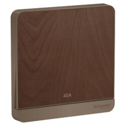 Schneider Electric AvatarOn Wood LED, 1 Way, I Gang Switch, E8331D45N_WD (2P, 45A, 250 V) - Schneider Electric