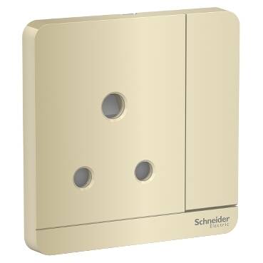 Schneider Electric E8315_15_WG_G12 AvatarOn Gold - socket-outlet - 15 A - 1 gang - Gold - 1