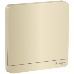 Schneider Electric E8331L1_WG AvatarOn Gold - 1-way plate switch 1 gang - 16AX - Gold - Schneider Electric