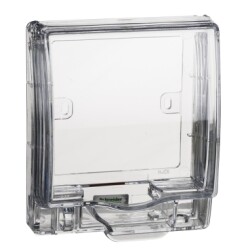 Schneider Electric Full-Time Weatherproof Single Gang Socket Cover (Transparent) IP55 - Schneider Electric