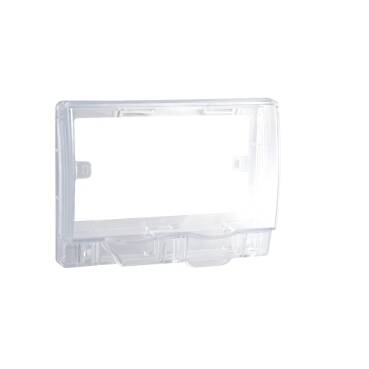 Schneider Electric Full-Time Weatherproof Twin Gang Socket Cover (Transparent) IP55 - 1