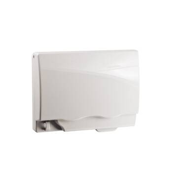 Schneider Electric Full-Time Weatherproof Twin Gang Socket Cover (White) IP55 - 1