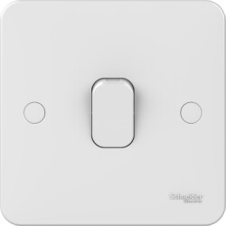 Schneider Electric GGBL1012 Lisse 2-Way Plate Switch, 1 Gang, 10AX, White - Schneider Electric