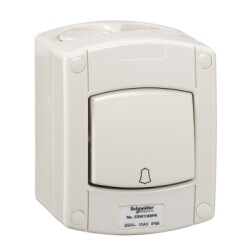 Schneider Electric Kavacha WtherproofBellSwitch 10A 25 - Schneider Electric