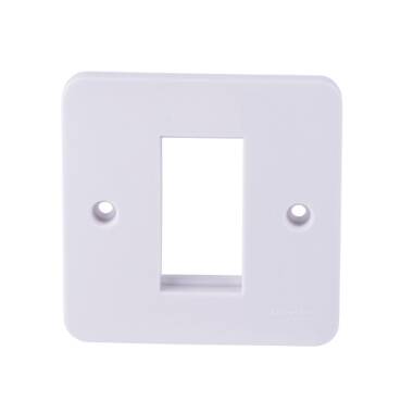 Schneider Electric Lisse 1 Gang 1 Module Euro Plate White - 1