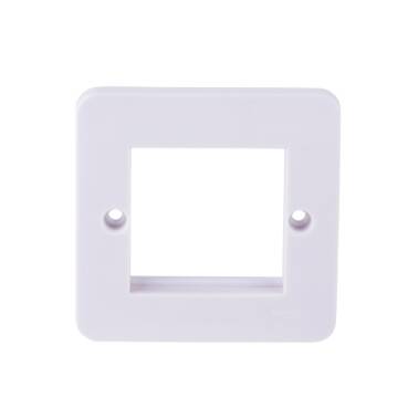 Schneider Electric Lisse 1 Gang 2 Module Euro Plate White - 1