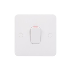 Schneider Electric Lisse - 2-pole switch with indicator lamp - 1 gang - 50A - white - Schneider Electric