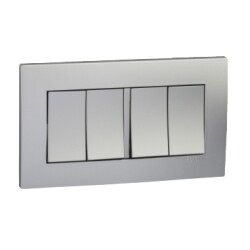 Schneider Electric Vivace 16AX 250V 4gang 2Way Switch,Aluminium Silver - Schneider Electric