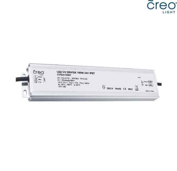 SLIM LED CONVERTER 100W/24V 100VA IP67 METAL CASING - 1