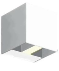 Wall Cube Up/Down Fixture 2x5W 3000K White IP65 - Creo Light