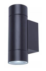 Wall Cylindrical Fixture 2xPAR16 Dark Grey IP65 - Creo Light